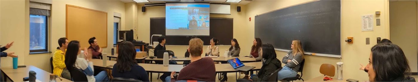 Students and faculty at the weekly I-O research colloquium